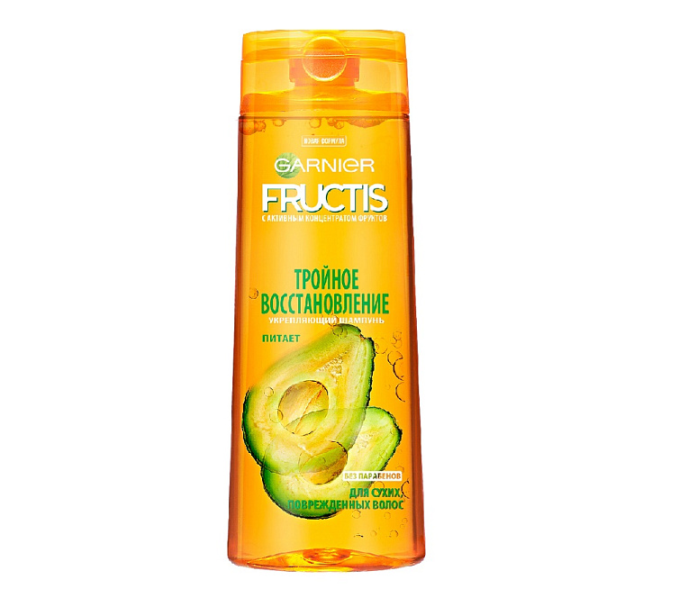Шампунь для волос 400мл Fructis Тройное Восстановление